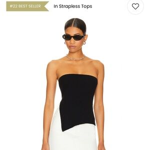 Revolve SNDYS Black Strapless Top